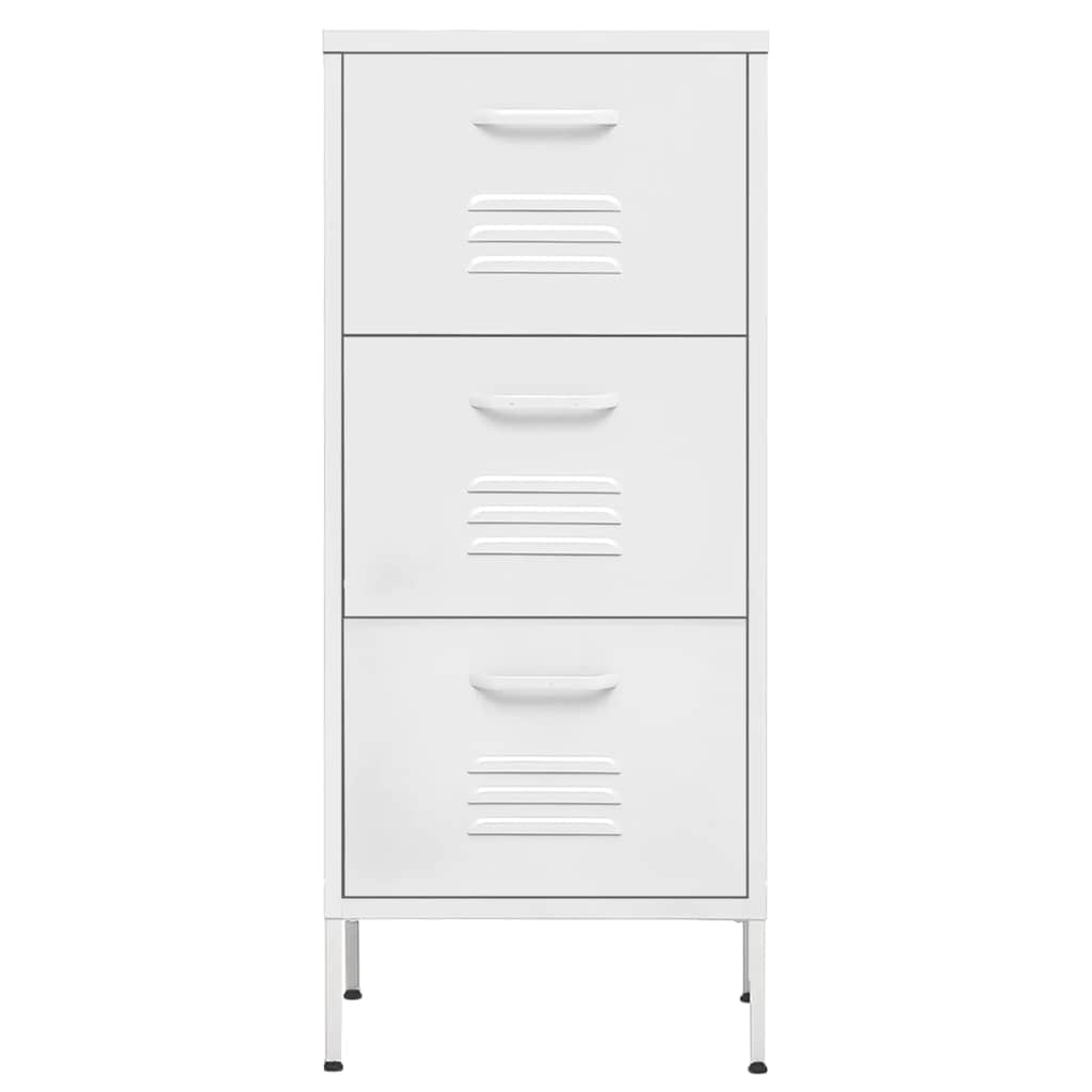 Storage Cabinet White 42.5x35x101.5 cm Steel