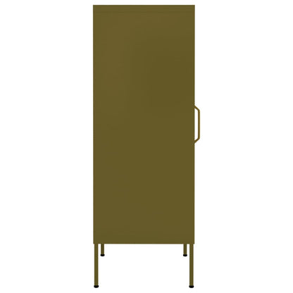 Storage Cabinet Olive Green 42.5x35x101.5 cm Steel