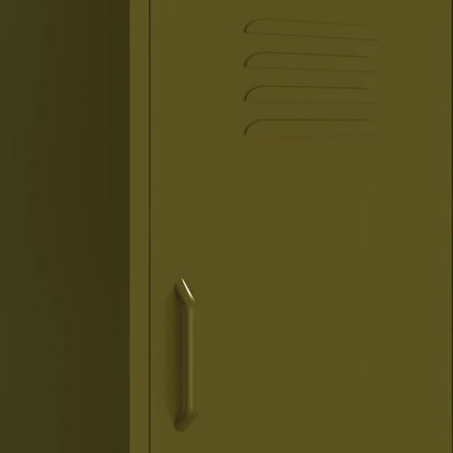 Storage Cabinet Olive Green 42.5x35x101.5 cm Steel