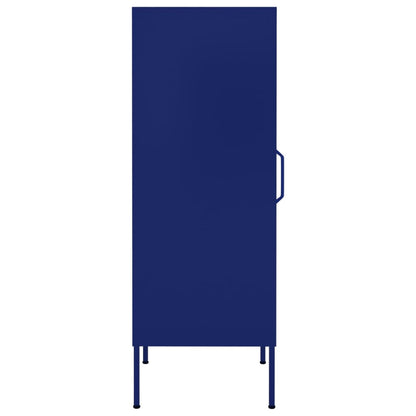 Storage Cabinet Navy Blue 42.5x35x101.5 cm Steel
