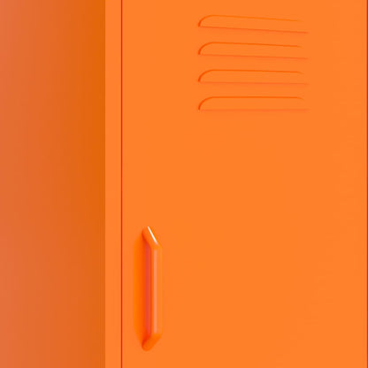 Storage Cabinet Orange 42.5x35x101.5 cm Steel