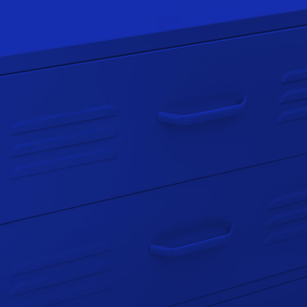 Chest Of Drawer | Navy Blue | Steel | Medium | Levelers