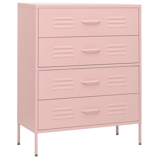 Chest Of Drawer | Pink | Steel | Large | Adjustable Armrests