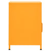 Nightstand Mustard Yellow 35x35x51 cm Steel