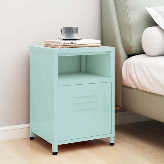 Nightstand | Mint | Steel | Medium | Adjustable Feet | Nightstand