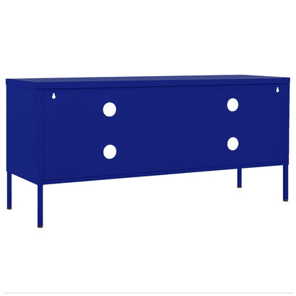 TV Cabinet Navy Blue 105x35x50 cm Steel