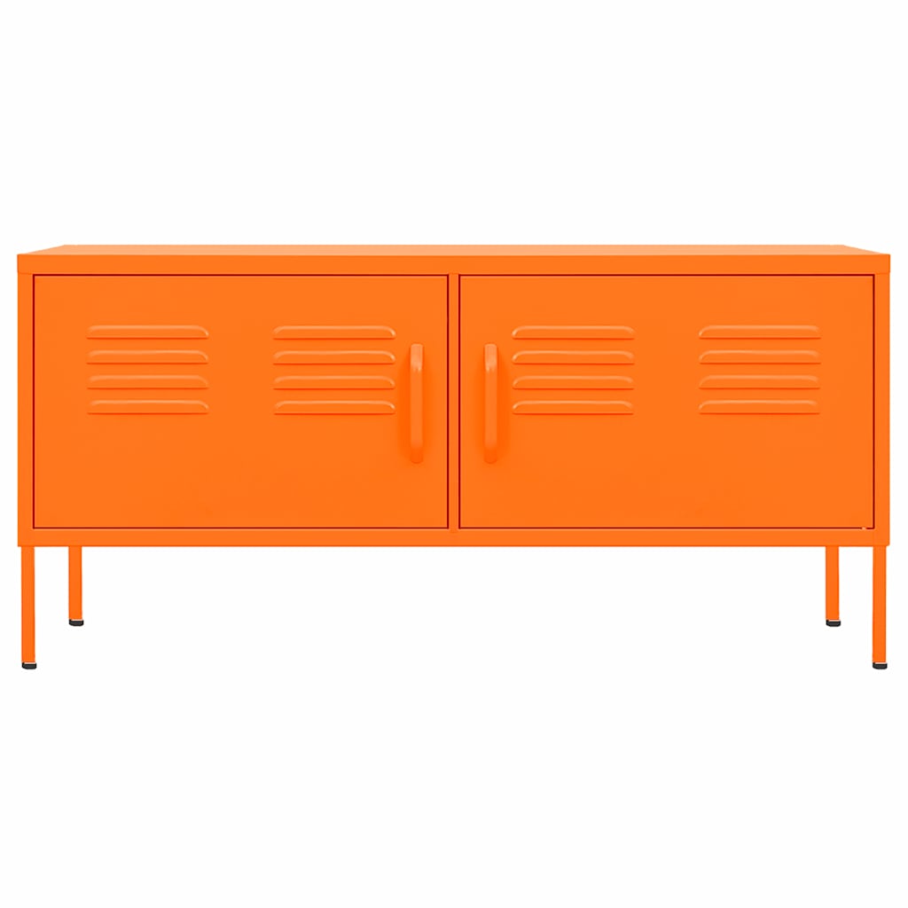 TV Cabinet Orange 105x35x50 cm Steel