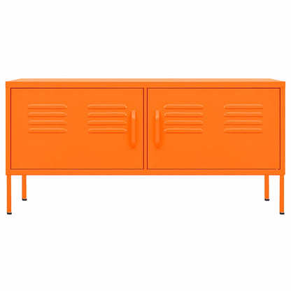 TV Cabinet Orange 105x35x50 cm Steel