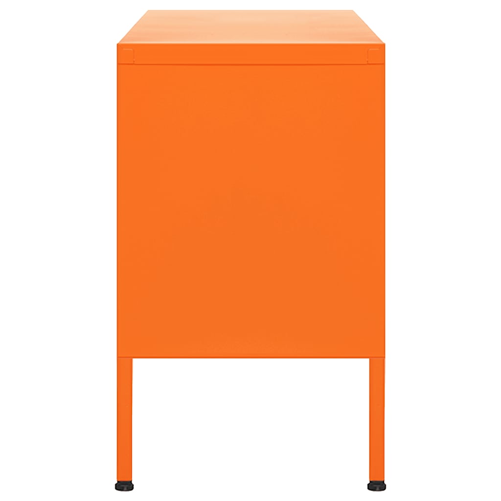 TV Cabinet Orange 105x35x50 cm Steel