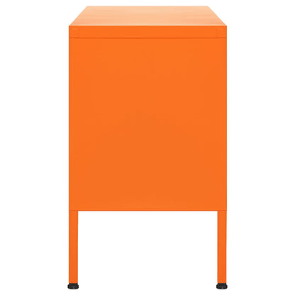 TV Cabinet Orange 105x35x50 cm Steel
