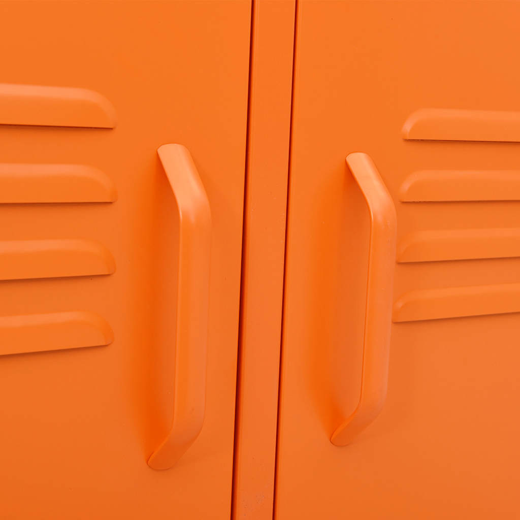 TV Cabinet Orange 105x35x50 cm Steel