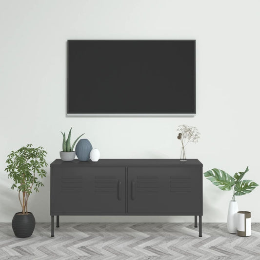 TV Cabinet | Anthracite | Steel | Medium | Levelers | TV Cabinet