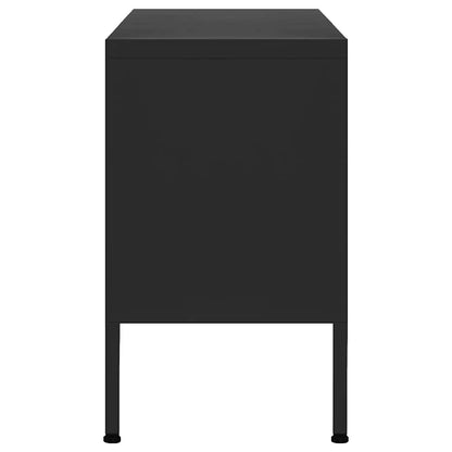 TV Cabinet | Black | Steel | Medium | Adjustable Feet | TV Cabinet