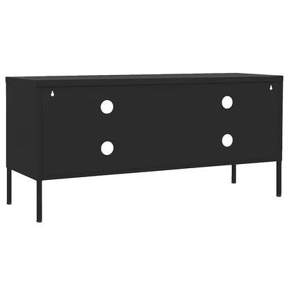 TV Cabinet | Black | Steel | Medium | Adjustable Feet | TV Cabinet