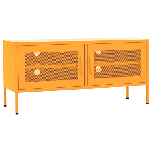 TV Cabinet | Mustard Yellow | Steel | Medium | TV Cabinet | Rectangular