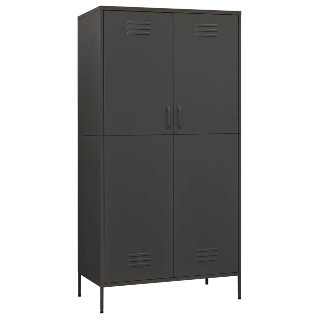 Wardrobe Anthracite 90x50x180 cm Steel