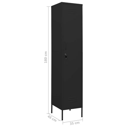 Locker Cabinet Black Steel Standard Locker Cabinet Rectangular
