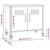 Storage Cabinet Navy Blue 60x35x56 cm Steel