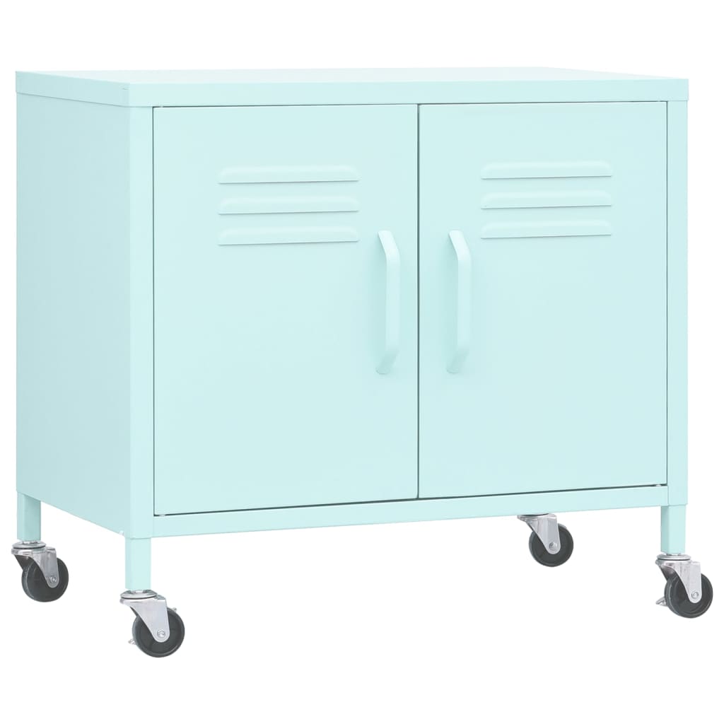 Storage Cabinet Mint Steel Small Storage Cabinet Rectangular