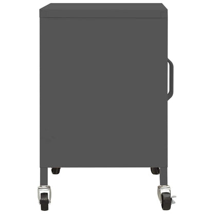 336267 vidaXL Storage Cabinet Anthracite 60x35x56 cm Steel