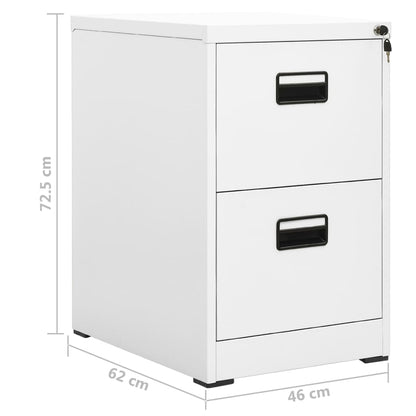 Filing Cabinet | White | Steel | Medium | Drawers | Filing Cabinet