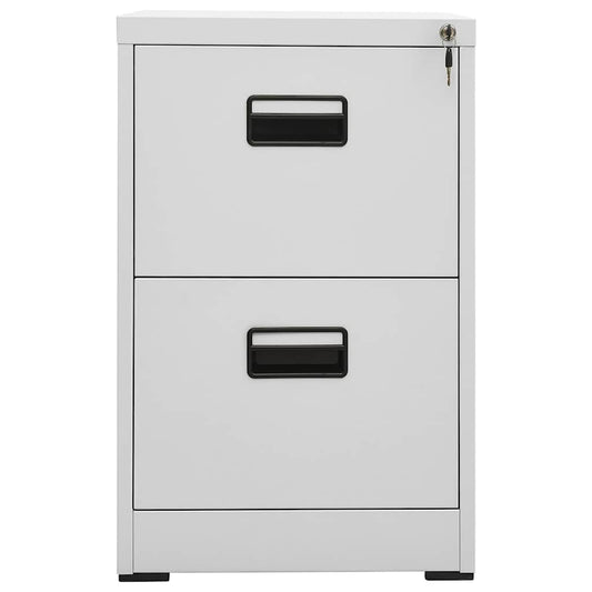 Filing Cabinet | Light grey | Steel | 46 cm x 62 cm x 72.5 cm