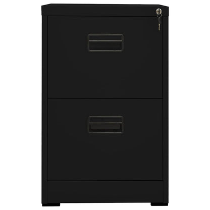 Filing Cabinet Black 46x62x72.5 cm Steel