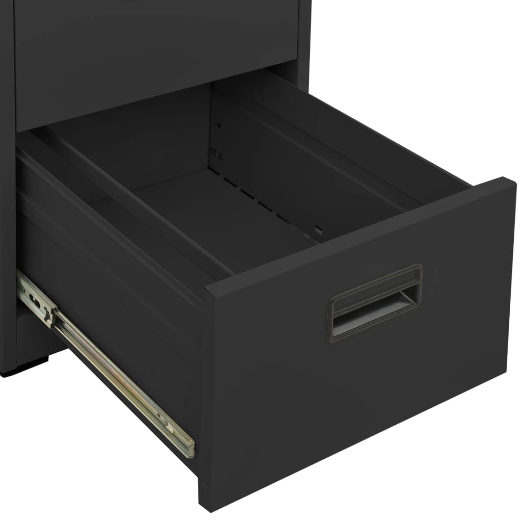 Filing Cabinet | Anthracite | Steel | Medium | Anthracite Filing Cabinet