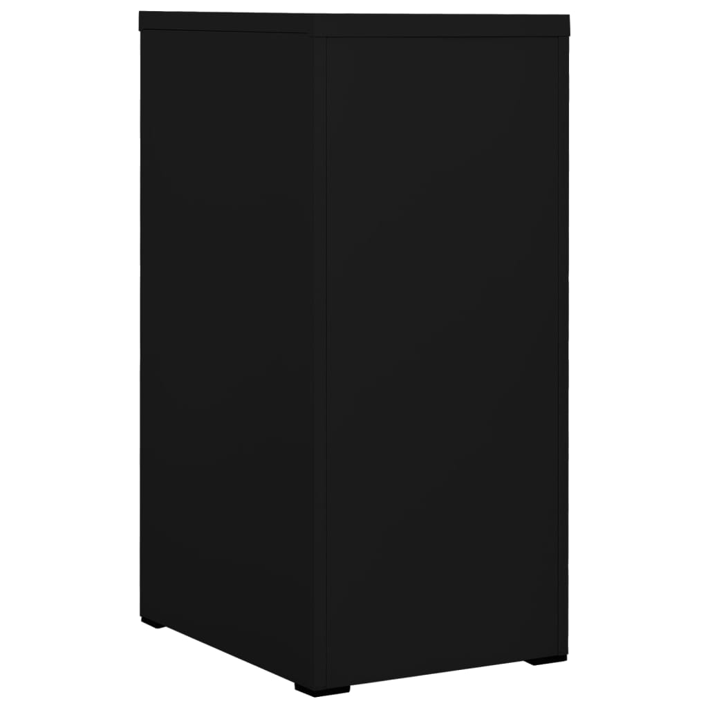 Filing Cabinet | Black | Steel | Medium | Filing Cabinet | Rectangular