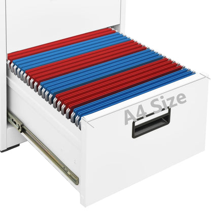 Filing Cabinet | White | Steel | Large | Filing Cabinet | Rectangular