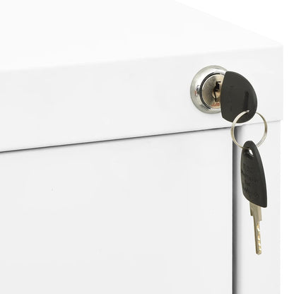 Filing Cabinet | White | Steel | Large | Filing Cabinet | Rectangular