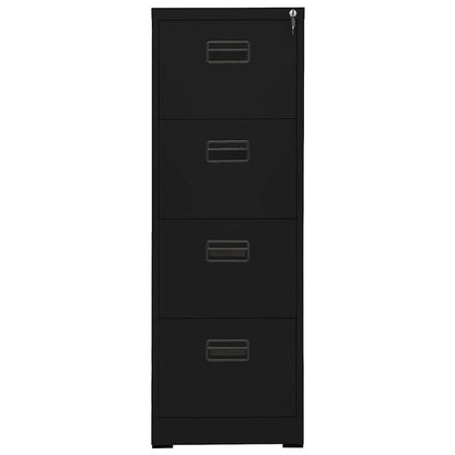 Filing Cabinet | Black | Steel | Large | Filing Cabinet | Rectangular