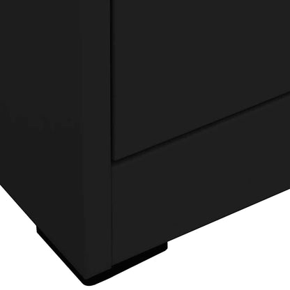 Filing Cabinet | Black | Steel | Large | Filing Cabinet | Rectangular