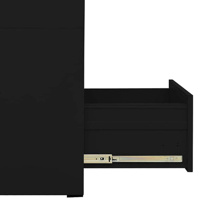 Filing Cabinet | Black | Steel | Large | Filing Cabinet | Rectangular