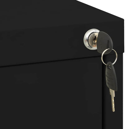 Filing Cabinet | Black | Steel | Large | Filing Cabinet | Rectangular