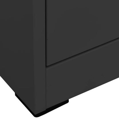 Filing Cabinet | Anthracite | Steel | Medium | Locks | Filing Cabinet