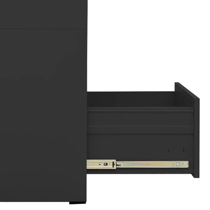 Filing Cabinet | Anthracite | Steel | Medium | Locks | Filing Cabinet