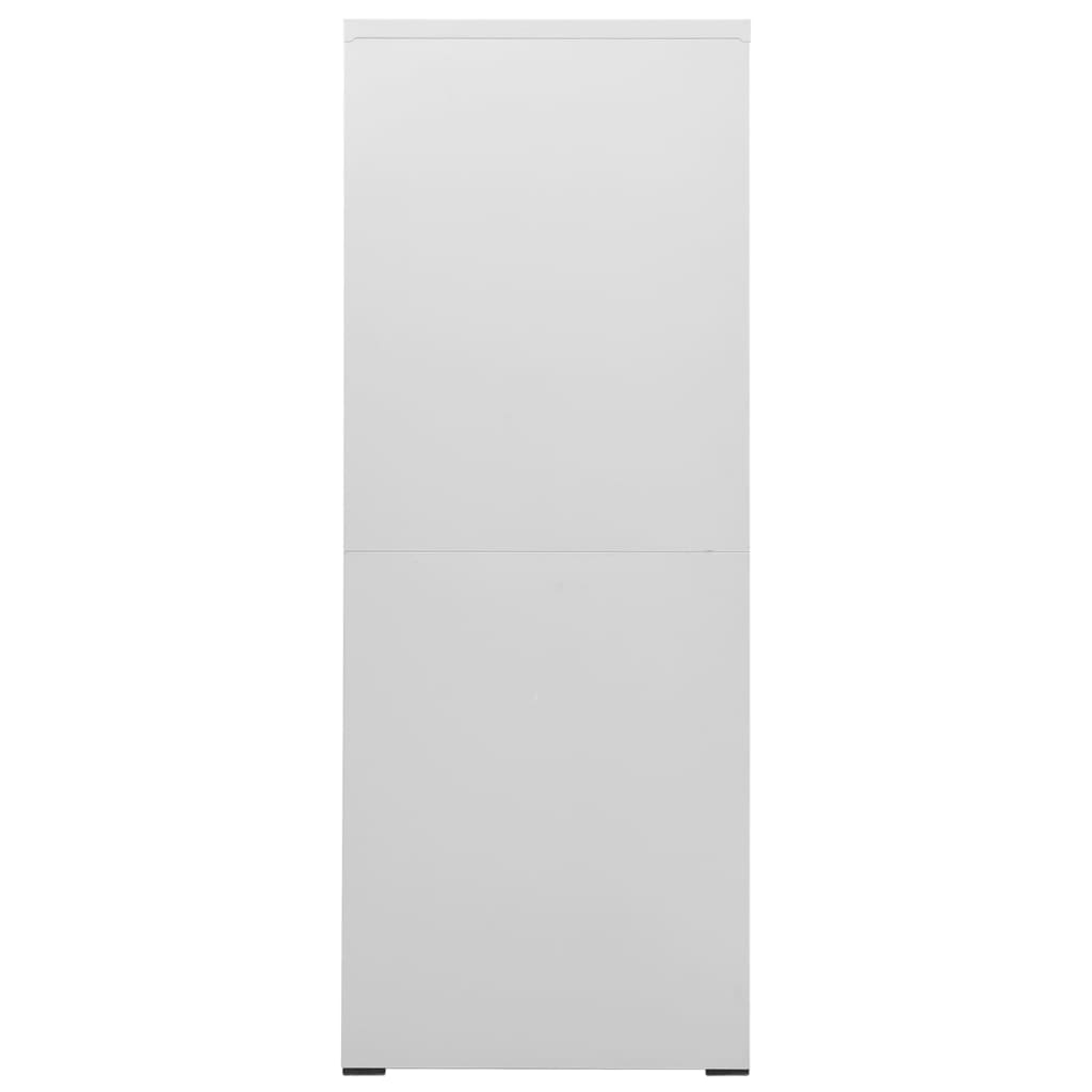 Filing Cabinet Light Grey 46x62x164 cm Steel