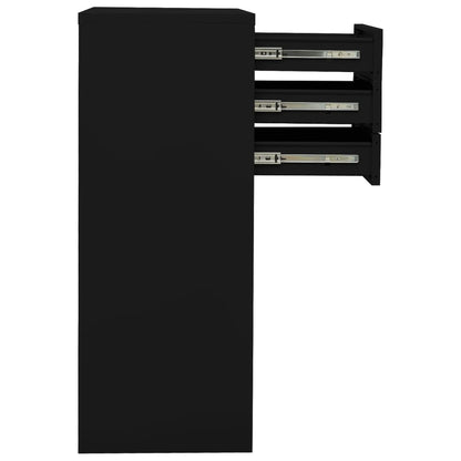 Office Cabinet Black 90x40x102 cm Steel