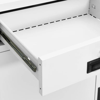 Office Cabinet Height-Adjustable Shelves Filing Cabinet Rectangular