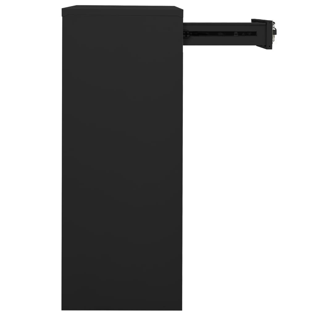 Office Cabinet Anthracite 90x40x102 cm Steel