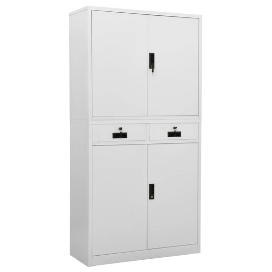 Office Cabinet | Light Grey | Steel | Large | Office Cabinet
