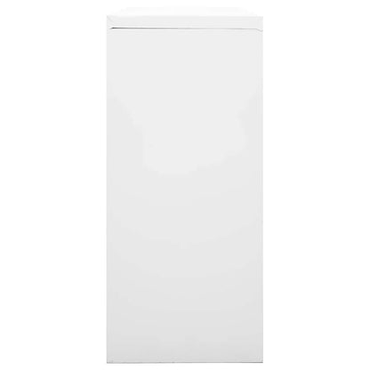 Sliding Door Cabinet Grey 90x40x90 cm Steel