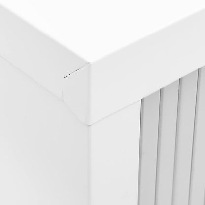 Sliding Door Cabinet Grey 90x40x90 cm Steel