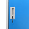 Locker Cabinet Light Grey and Blue 90x45x92.5 cm Steel