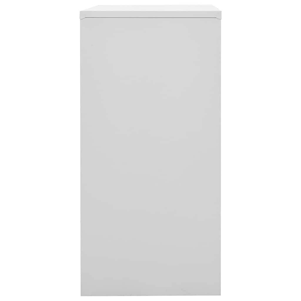 Locker Cabinet Light Grey and Blue 90x45x92.5 cm Steel