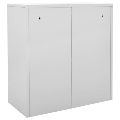 Locker Cabinet Light Grey 90x45x92.5 cm Steel
