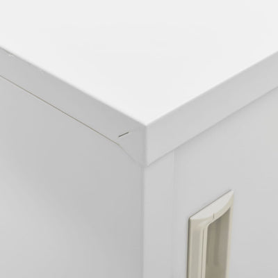 Locker Cabinet Light Grey 90x45x92.5 cm Steel
