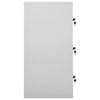 Locker Cabinet Light Grey and Green 90x45x92.5 cm Steel