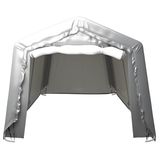 Tent | Grey | Polyethylene, Galvanised Steel | Large | Collapsible
